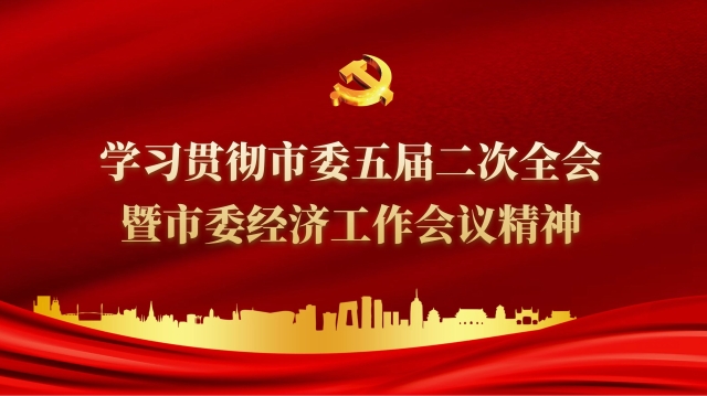學(xué)習(xí)貫徹市委五屆二次全會暨市委經(jīng)濟工作會議精神